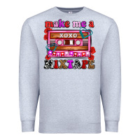 Heather Grey make me a mixtape olivia Premium Sweatshirt - OliviaCreatesArt