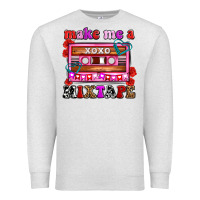 Oatmeal Heather make me a mixtape olivia Premium Sweatshirt - OliviaCreatesArt