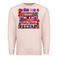 Pale Pink make me a mixtape olivia Premium Sweatshirt - OliviaCreatesArt