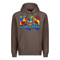 Coffee Mom Autism life Premium Hoodie - CowGirlArtShop