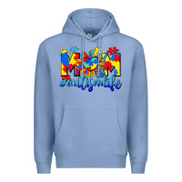 Colony Blue Mom Autism life Premium Hoodie - CowGirlArtShop