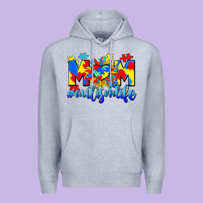 Mom Autism Life Premium Hoodie Designed By Cowgirlartshop