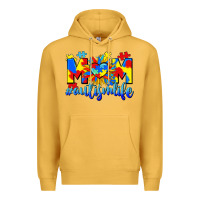 Mustard Mom Autism life Premium Hoodie - CowGirlArtShop