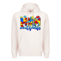 Pale Pink Mom Autism life Premium Hoodie - CowGirlArtShop
