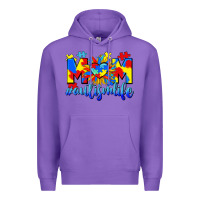 Purple Mom Autism life Premium Hoodie - CowGirlArtShop