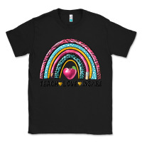 Black rainbow teach love inspire Classic Tee - NancyCooperArtShop