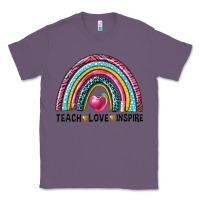 Lavender rainbow teach love inspire Classic Tee - NancyCooperArtShop