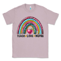 Lilac rainbow teach love inspire Classic Tee - NancyCooperArtShop