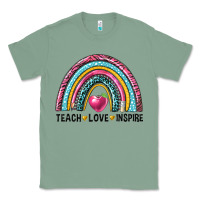 Sage rainbow teach love inspire Classic Tee - NancyCooperArtShop