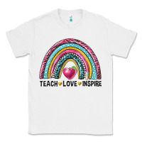 White rainbow teach love inspire Classic Tee - NancyCooperArtShop