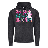 Vintage Black sparkle like a unicorn Vintage Hoodie - NancyCooperArtShop