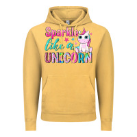 Vintage Mustard sparkle like a unicorn Vintage Hoodie - NancyCooperArtShop