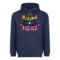 Navy Racing mom Mother's Day Heavyweight Hoodie - HowdyJamesFarm