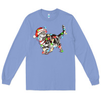 Colony Blue christmas american shorthair cat Long Sleeve Tee - LillyAllenDesigns