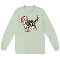 Matcha christmas american shorthair cat Long Sleeve Tee - LillyAllenDesigns