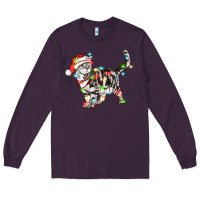 Plum christmas american shorthair cat Long Sleeve Tee - LillyAllenDesigns