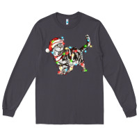 Smoke christmas american shorthair cat Long Sleeve Tee - LillyAllenDesigns