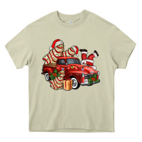 Mossy christmas tree cake with farm track and santa ado Heavy Core Tee - AdoDesignShop