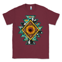 Burgundy aztec leopard sunflower Classic Tee - JahusDesignShop