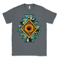 Charcoal Heather aztec leopard sunflower Classic Tee - JahusDesignShop