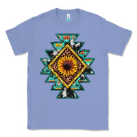 Colony Blue aztec leopard sunflower Classic Tee - JahusDesignShop