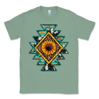 Sage aztec leopard sunflower Classic Tee - JahusDesignShop