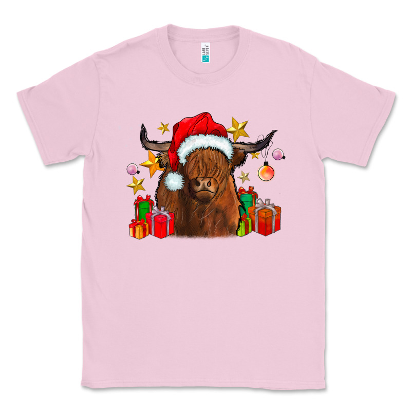 Festive Highland Cow Classic Tee by CowhideDigitalArt | Teevron