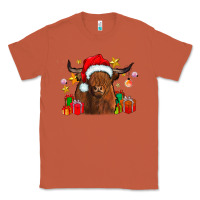 Copper festive highland cow Classic Tee - CowhideDigitalArt