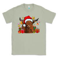 Matcha festive highland cow Classic Tee - CowhideDigitalArt