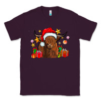 Plum festive highland cow Classic Tee - CowhideDigitalArt