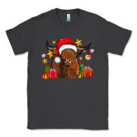 Smoke festive highland cow Classic Tee - CowhideDigitalArt