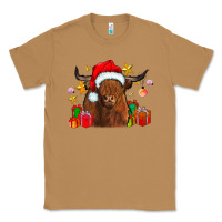 Toasted Coconut festive highland cow Classic Tee - CowhideDigitalArt