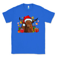 True Royal festive highland cow Classic Tee - CowhideDigitalArt