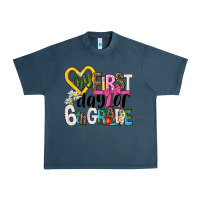 Midnight Navy my first day of 6th grade Urban Heavy Tee - NancyCooperArtShop