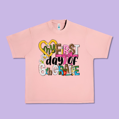 My First Day Of 6th Grade Urban Heavy Tee Designed By Nancycooperartshop
