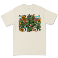 Bone serape sunflowers cactus Premium Tee - AdoDesignShop