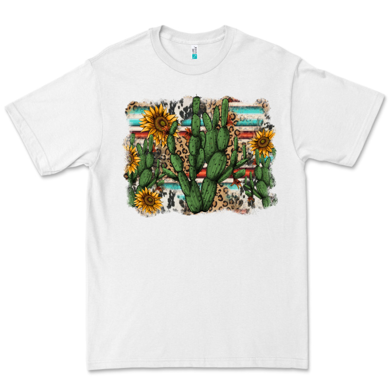 Serape Sunflowers Cactus Premium Tee by AdoDesignShop | Teevron