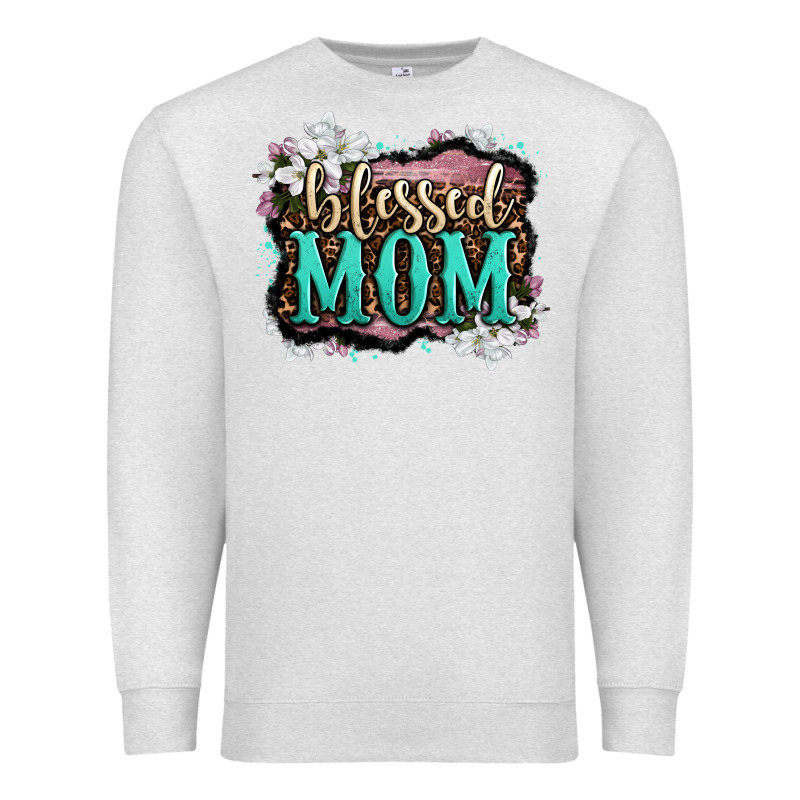 Blessed Mom Premium Sweatshirt by OliviaCreatesArt | Teevron