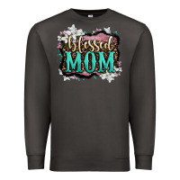 Smoke blessed mom Premium Sweatshirt - OliviaCreatesArt