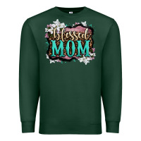 Sports Green blessed mom Premium Sweatshirt - OliviaCreatesArt