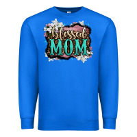 True Royal blessed mom Premium Sweatshirt - OliviaCreatesArt