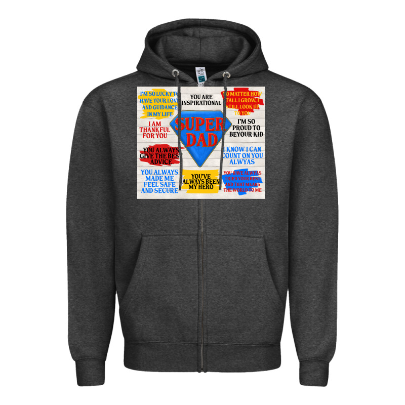 Super Dad Zipper Hoodie by TumblerDesignByShophia | Teevron