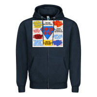 Navy super dad Zipper Hoodie - TumblerDesignByShophia