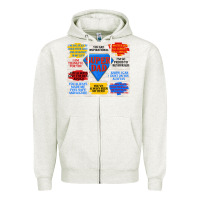 Oatmeal Heather super dad Zipper Hoodie - TumblerDesignByShophia