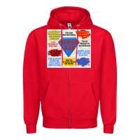 Red super dad Zipper Hoodie - TumblerDesignByShophia