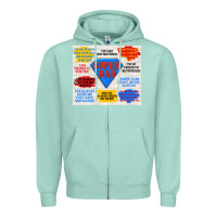 Seafoam super dad Zipper Hoodie - TumblerDesignByShophia
