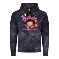 Cloud Black small business messy bun Vintage Hoodie - NancyCooperArtShop