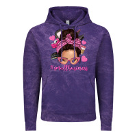 Cloud Purple small business messy bun Vintage Hoodie - NancyCooperArtShop