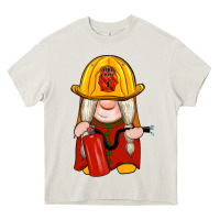 Cream firefighter gnomes Heavy Core Tee - Artiststas