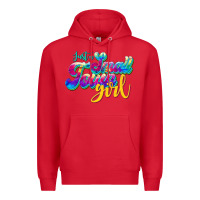 Red just a small town girl Premium Hoodie - JahusDesignShop